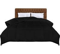 Utopia Bedding Couette 135 x 200 cm, Couette légère avec Rembourrage en Polyester pour 4 Saisons, Microfibre 1 Personne (Noir)