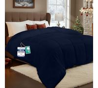 Utopia Bedding Couette 220 x 240 cm, légère avec Rembourrage en Polyester pour 4 Saisons, Microfibre Couette 2 Personnes (Bleu Marine)