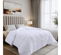 Utopia Bedding Couette Chaude 200x200 cm, Couette Douce et Douillette avec Rembourrage en Polyester (Blanc)