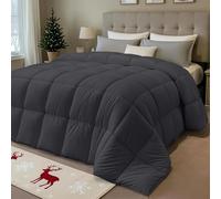 Utopia Bedding Couette Chaude 200x200 cm, Couette Douce et Douillette avec Rembourrage en Polyester (Gris)