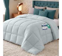 Utopia Bedding Couette Chaude sans Housse,155x220cm, 370 g/m²,Gris Clair