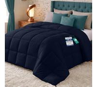 Utopia Bedding Couette Chaude sans Housse, 200x200 cm, 370 g/m², Marin | Couette Épaisse Et Moelleuse, Matelassage À Carreaux, Lavable En Machine Et Idéale Pour Les Nuits Fraîches.