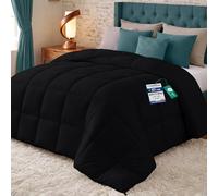 Utopia Bedding Couette Chaude sans Housse, 200x200 cm, 370 g/m², Noir