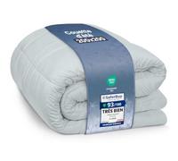 Utopia Bedding Couette d'été, Légère, 200 x 200 cm, 200 g/m², Gris Clair | Couette Sans Housse Avec Matelassage À Carreaux, Lavable En Machine Pour Une Chaleur Agréable Et Des Nuits Douillettes