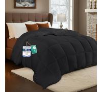 Utopia Bedding Couette légère, 155 x 220 cm, avec rembourrage en polyester, pour 4 saisons, en microfibre, housse de couette pour 1 personne, gris