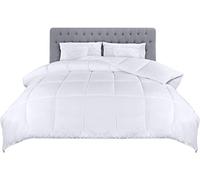 Utopia Bedding Couette 200 x 200 cm, Couette légère avec Rembourrage en Polyester pour 4 Saisons, Microfibre 2 Personnes (Blanc)