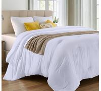 Utopia Bedding Couette matelassée Alternative en Duvet Toutes Saisons - Insert de Couette avec languettes d'angle - Lavable en Machine - Couette de lit - Blanc