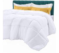Utopia Bedding Couette en Duvet Alternatif (Blanc, Queen) - Couette Toutes Saisons - Insert de Couette en Fibre siliconée - Coutures en boîte