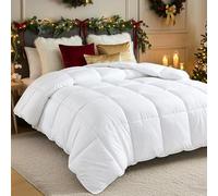 Utopia Bedding Couette pour Grand lit 4,5 tog avec languettes d'angle, Couette en Microfibre Douce et Respirante, Coutures carrées Toute l'année (Grand lit, Blanc)