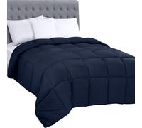 Utopia Bedding, Couette sans Housse pour Toute l'année 4,5 tog, en Microfibre Douce et Respirante à Point carré, idéale pour Temps Froid, Lavable en Machine (Bleu Marine, lit jumeau)