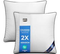 Utopia Bedding Coussin 40x40 cm Lot de 2, Coussins de Garnissage, Canapé Oreillers, Rembourrage Coussins, Intérieur Coussin Salon (Blanc)