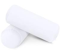Utopia Bedding Coussin de Voyage Rond 15 x 40 cm (Lot de 2), Orieller de Traversin, Coussin décoratif (Blanc)