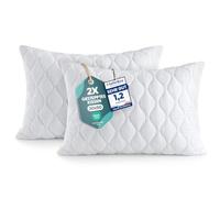 Utopia Bedding Coussins Matelassés 30 x 50 cm Lot de 2, Blanc
