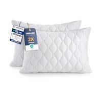 Utopia Bedding Coussins Matelassés 50 x 70 cm Lot de 2, Blanc