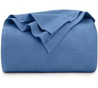 Utopia Bedding Couverture 100% Coton pour Grand lit - 228,6 x 228,6 cm - Couverture Thermique légère, Douce et Respirante pour Toutes Les Saisons (Bois de Coin)