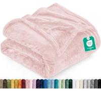 Utopia Bedding Couverture de lit en polaire, ultra douce, chaude, légère, microfibre perméable à l'air et antistatique, toutes saisons, pour lit simple, 152 x 203 cm, cadeau pour homme et femme, rose
