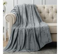 Utopia Bedding Couverture Polaire [152x127 cm, Gris Cendré] Plaid pour Lits, Canapés, Chaises et Divans - 300 GSM Couverture Chaude, Douce et Épaisse pour Toutes Les Saisons
