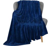 Utopia Bedding Couverture Polaire [152x127 cm, Marine] Plaid pour Lits, Canapés, Chaises et Divans - 300 GSM Couverture Chaude, Douce et Épaisse pour Toutes Les Saisons