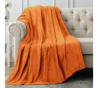 Utopia Bedding Couverture Polaire [152x127 cm, Orange brûlée] Plaid pour Lits, Canapés, Chaises et Divans - 300 GSM Couverture Chaude, Douce et Épaisse pour Toutes Les Saisons