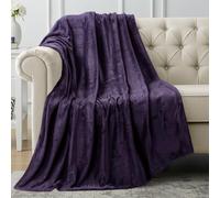 Utopia Bedding Couverture Polaire [152x127 cm, Violet] Plaid pour Lits, Canapés, Chaises et Divans - 300 GSM Couverture Chaude, Douce et Épaisse pour Toutes Les Saisons