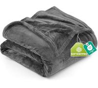 Utopia Bedding Couverture Polaire [228x213 cm, Gris] Plaid pour Lits, Canapés, Chaises et Divans - 300 GSM Couverture Chaude, Douce et Épaisse pour Toutes Les Saisons