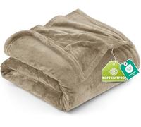 Utopia Bedding Couverture Polaire [228x228 cm, Chameau] Plaid pour Lits, Canapés, Chaises et Divans - 300 GSM Couverture Chaude, Douce et Épaisse pour Toutes Les Saisons