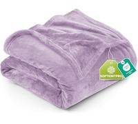 Utopia Bedding Couverture Polaire [228x228 cm, Lilas] Plaid pour Lits, Canapés, Chaises et Divans - 300 GSM Couverture Chaude, Douce et Épaisse pour Toutes Les Saisons