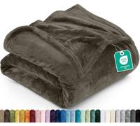 Utopia Bedding Couverture Polaire [259x228 cm, Brun] Plaid pour Lits, Canapés, Chaises et Divans - 300 GSM Couverture Chaude, Douce et Épaisse pour Toutes Les Saisons