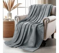 Utopia Bedding Couverture polaire douce et antistatique en microfibre 250 g/m² Gris froid 152 x 127 cm