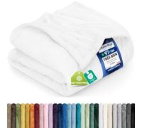 Utopia Bedding Couverture Polaire Flanelle Microfibre [150x200 cm, Blanc]