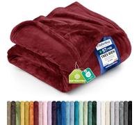 Utopia Bedding Couverture Polaire Flanelle Microfibre [150x200 cm, Bourgogne]