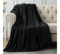 Utopia Bedding Couverture Polaire Flanelle Microfibre [152x127 cm, Noir]