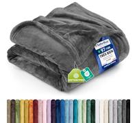 Utopia Bedding Couverture Polaire Flanelle Microfibre [228x228 cm, Gris]