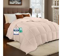 Utopia Bedding Dekbed 220x240 cm, Lichtgewicht Duvet met Hoeklabs, Microvezel Zacht Zomerdekbed, Doos Gestikt Alternatief Dekbed 200GSM (Beige)
