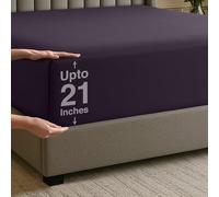 Utopia Bedding Drap-Housse à Poches Profondes King Size, Poche très Profonde, Convient aux Matelas jusqu'à 53,3 cm, Doux, Respirant, Confortable, résistant au rétrécissement et à la décoloration