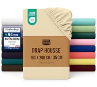 Utopia Bedding Drap Housse - Beige, 180 x 200 cm