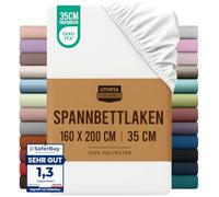 Utopia Bedding Drap Housse - Blanc, 160 x 200 cm