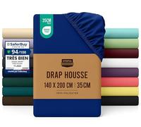 Utopia Bedding Drap Housse - Bleu Royal, 140 x 200 cm