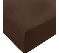 Utopia Bedding Drap-Housse en Microfibre Douce, Poches Profondes, résistant au rétrécissement et à la décoloration, Facile d'entretien, 1 Seul Drap-Housse (Marron)