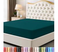 Utopia Bedding Drap-Housse King Size en Microfibre Douce, Poches Profondes, résistant au rétrécissement et à la décoloration, Facile d'entretien, 1 Seul Drap-Housse (Bleu Sarcelle)