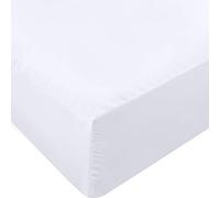 Utopia Bedding Drap-Housse pour lit Simple XL, Poches Profondes, résistant au rétrécissement et à la décoloration, Facile d'entretien, 1 Seul Drap-Housse (Blanc)