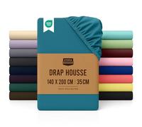 Utopia Bedding Drap Housse - Rose, 140 x 200 cm - Certifié Oeko-Tex - Bonnets 35 cm pour Matelas Épais - Polyester Microfibre Brossée