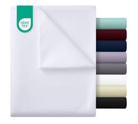 Utopia Bedding - Drap Plat 2 Personnes - 225x255 cm - Microfibre brossée Douce - Blanc