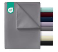 Utopia Bedding - Drap Plat sans élastique - 266 x 259 cm - Certifié Oeko-TEX - Polyester brossé Doux - Microfibre - Drap Plat - Gris