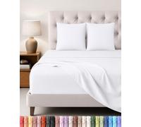 Utopia Bedding Ensemble de Drap 4 Pièces, 160x200cm, Blanc