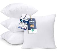 Utopia Bedding Lot de 4 Coussins de Rembourrage de 40 x 40 cm - Coussin intérieur - Coussin de canapé - Blanc