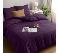 Utopia Bedding Housse de Couette 240 x 260 cm avec 2 Taies d'oreiller 65x65 cm (Pourpre)- Parure de Lit 240 x 260 cm - Ensembles de Housses de Couette en Microfibre brossée Douce
