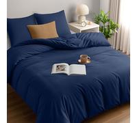 Utopia Bedding Housse de Couette 240x260 cm avec 2 Taies d'oreiller 65x65 cm (Marine) - Parure de Lit 240 x 260 cm - Ensembles de Housses de Couette en Microfibre brossée Douce