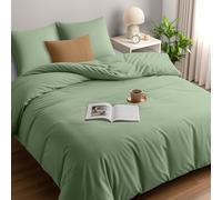 Utopia Bedding Housse de Couette 240x260 cm avec 2 Taies d'oreiller 65x65 cm (Vert Sauge)- Parure de Lit 240 x 260 cm - Ensembles de Housses de Couette en Microfibre brossée Douce