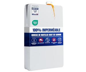 Utopia Bedding Housse De Matelas 90 x 200 x 20 cm Imperméable avec Fermeture éclair, Certifiée Oeko-TEX, Protégé Matelas